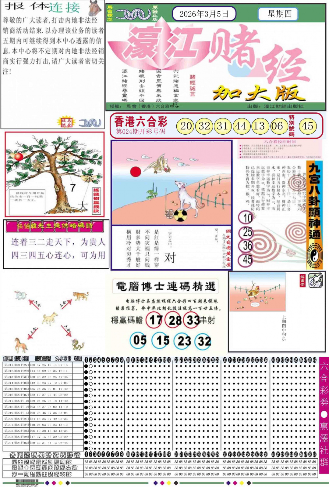 025期濠江赌经A加大版[图]