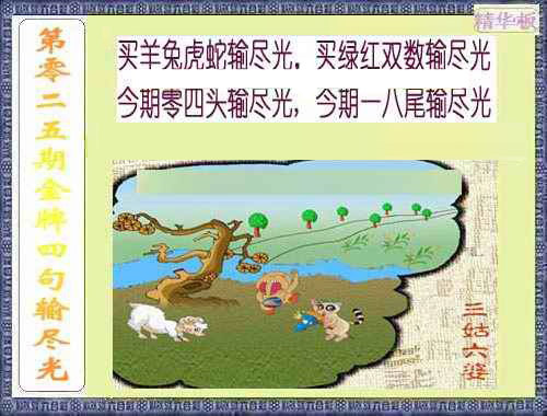 025期金牌四句输尽光[图]