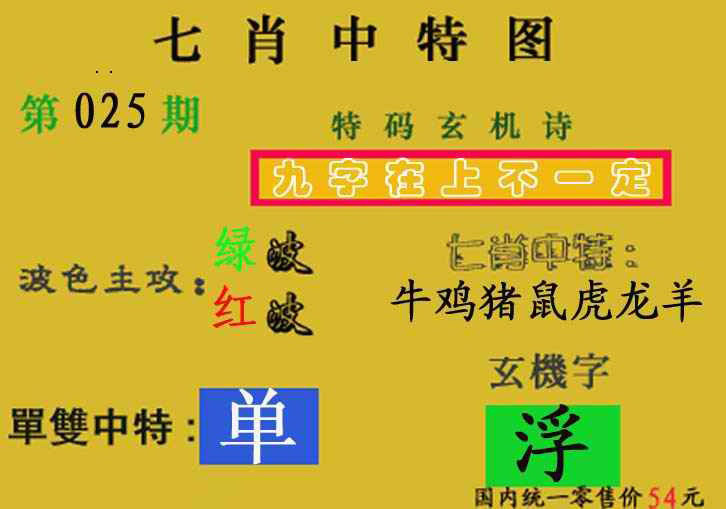 025期七肖中特(新图)[图]