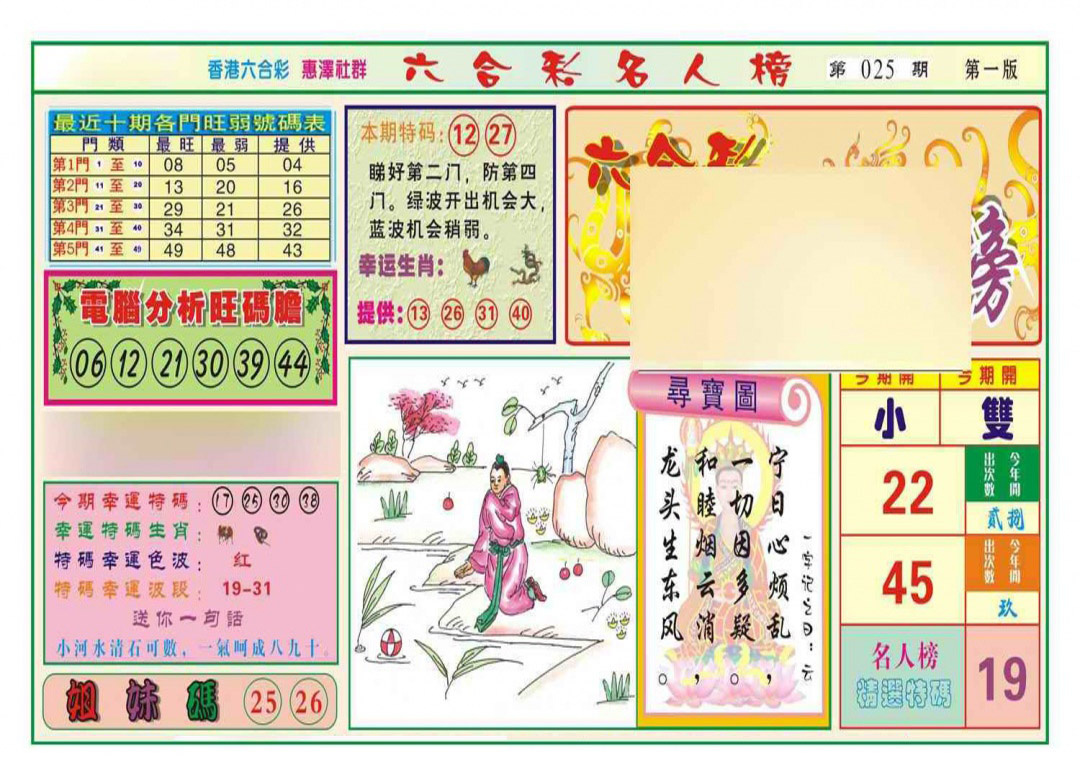 025期名人榜A(新图)[图]