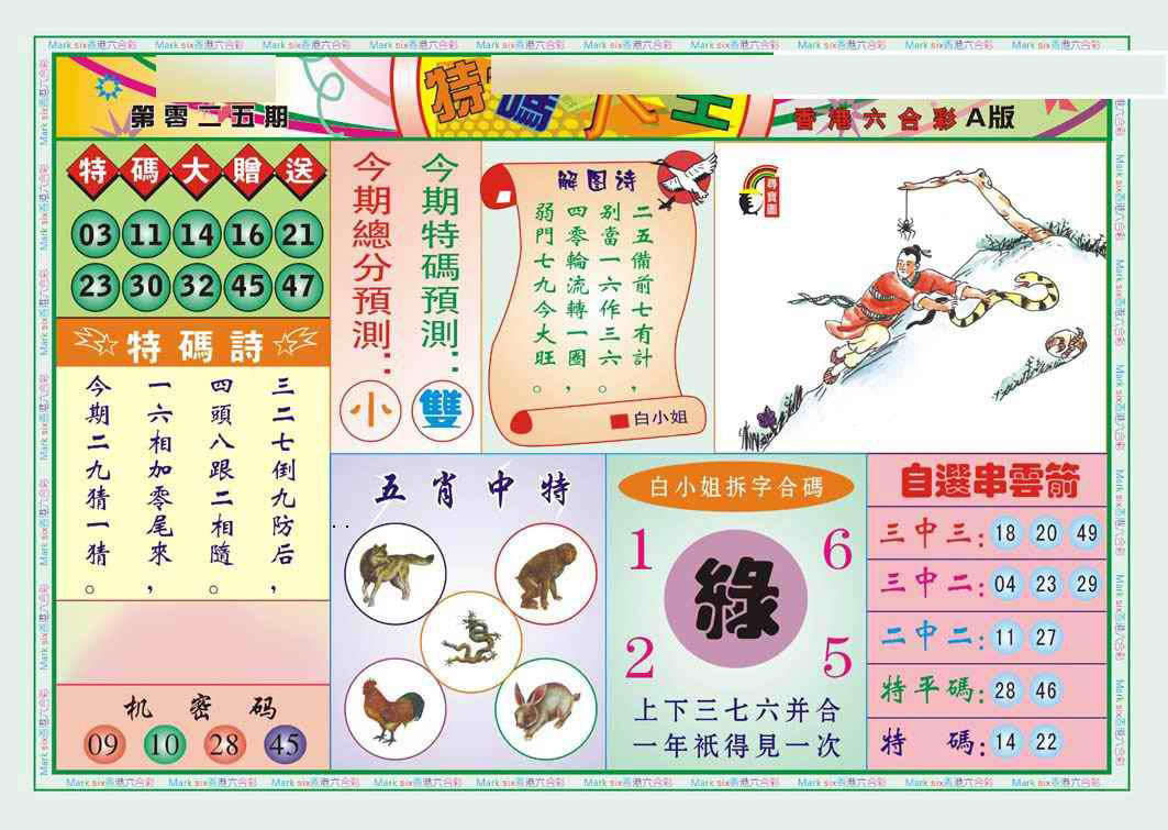 025期特码大王A（新图）[图]