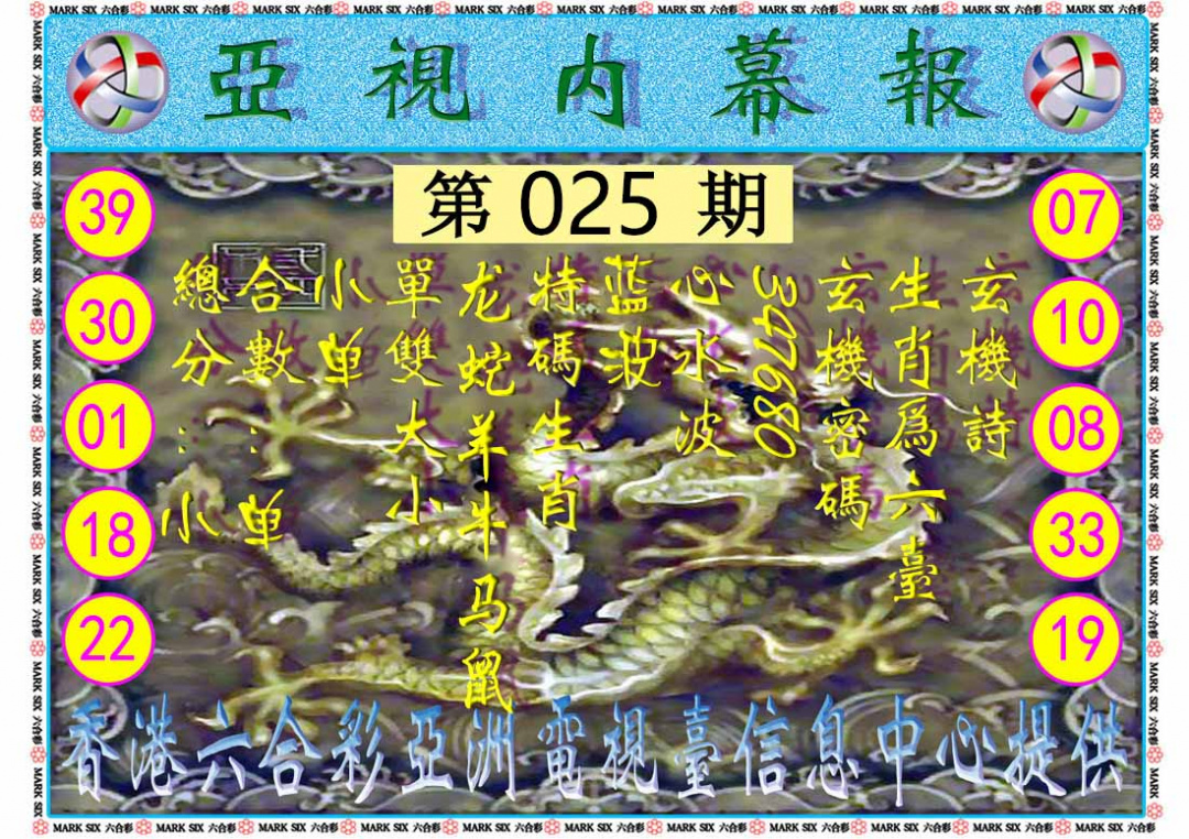 025期亚视内幕报[图]