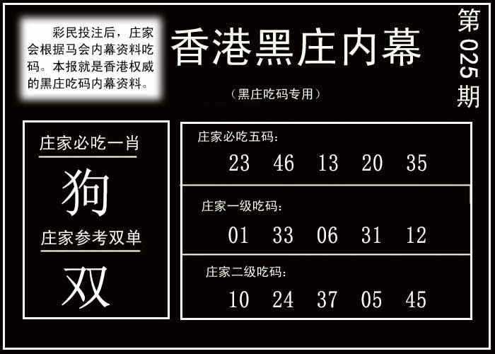 025期香港黑庄内幕[图]