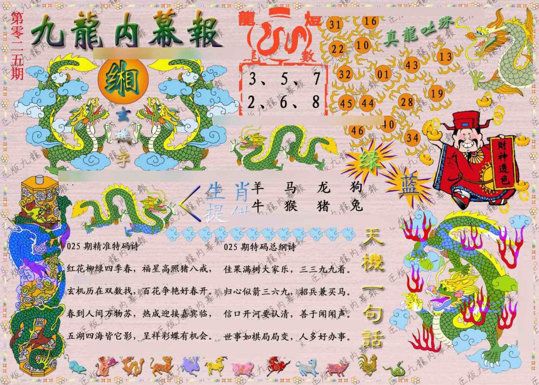 025期正版九龙内幕报[图]