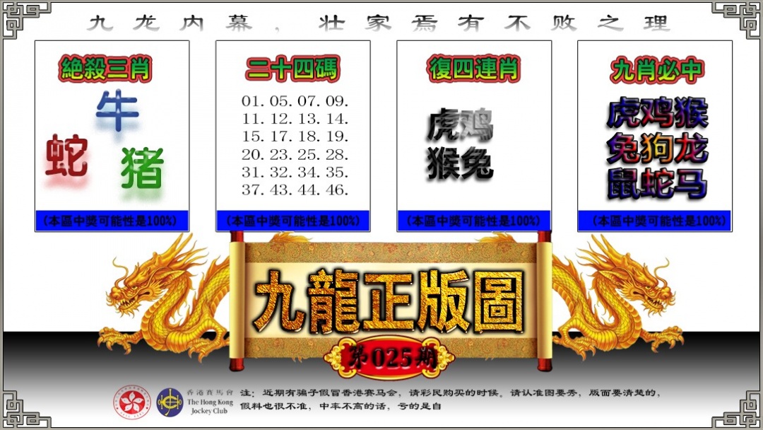 025期九龙正版图[图]