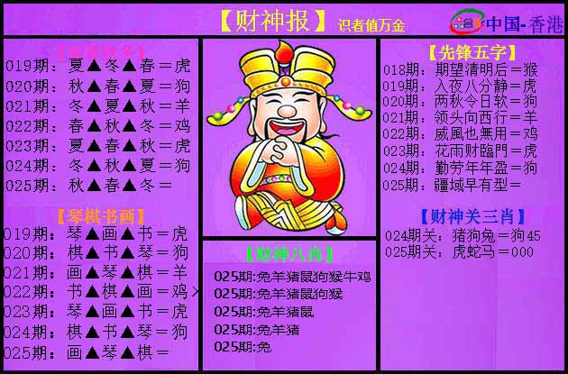 025期紫财神[图]