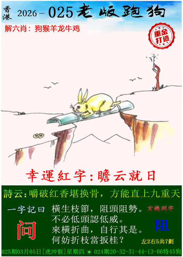 025期老版跑狗（内幕版）[图]